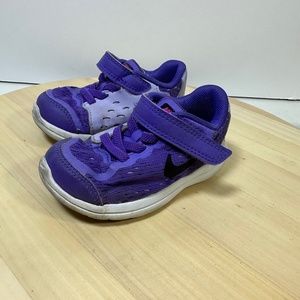 Nike Flex 2017 RN Sneakers Toddler Sz 6 Purple Baby Shoes Casual 904251